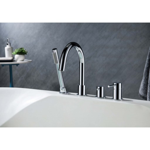 Смеситель на борт ванны AQUATEK Европа AQ1348CR однорычажный хром